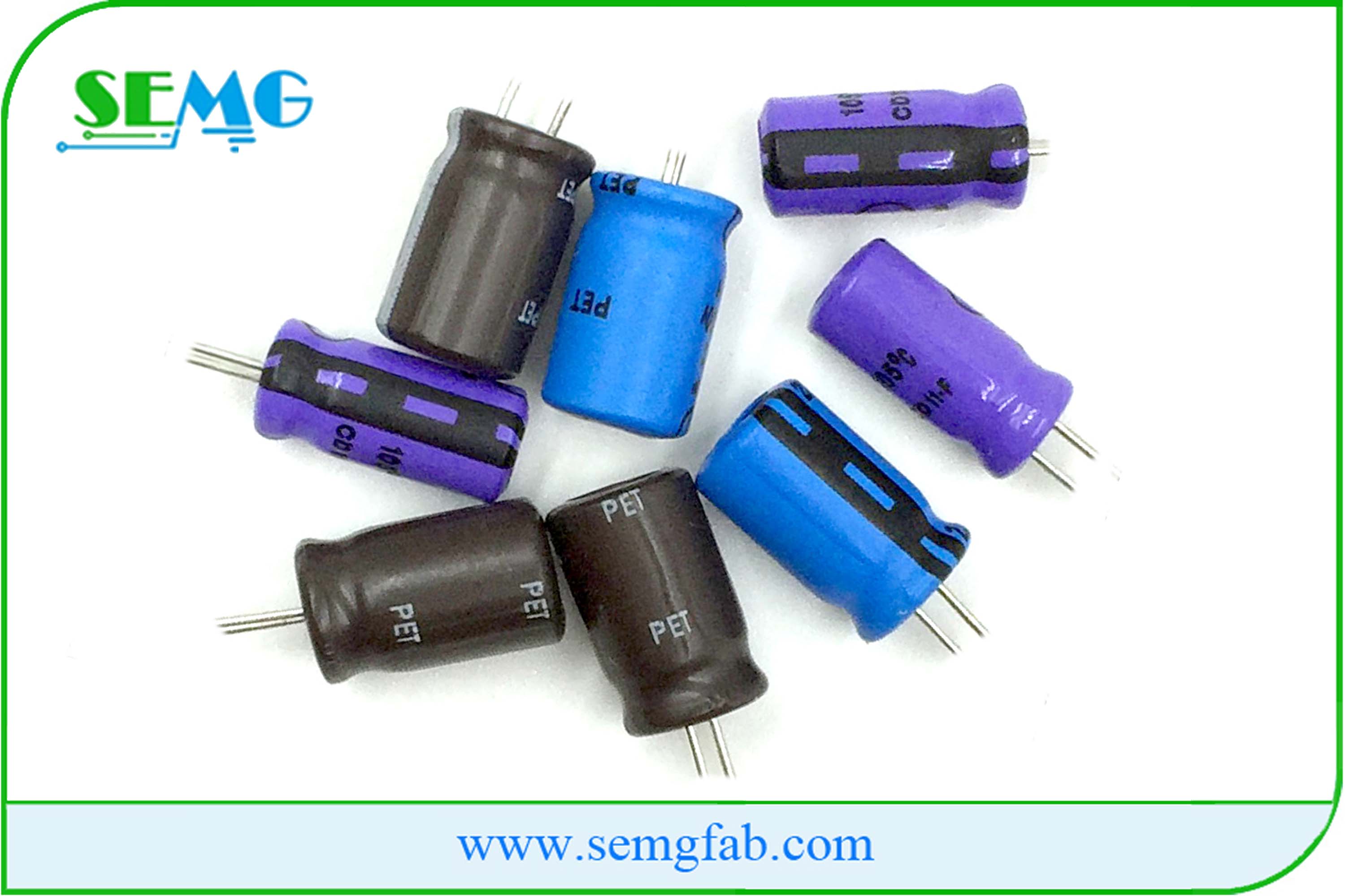 High quality electrolytic capacitor 100uf 25v